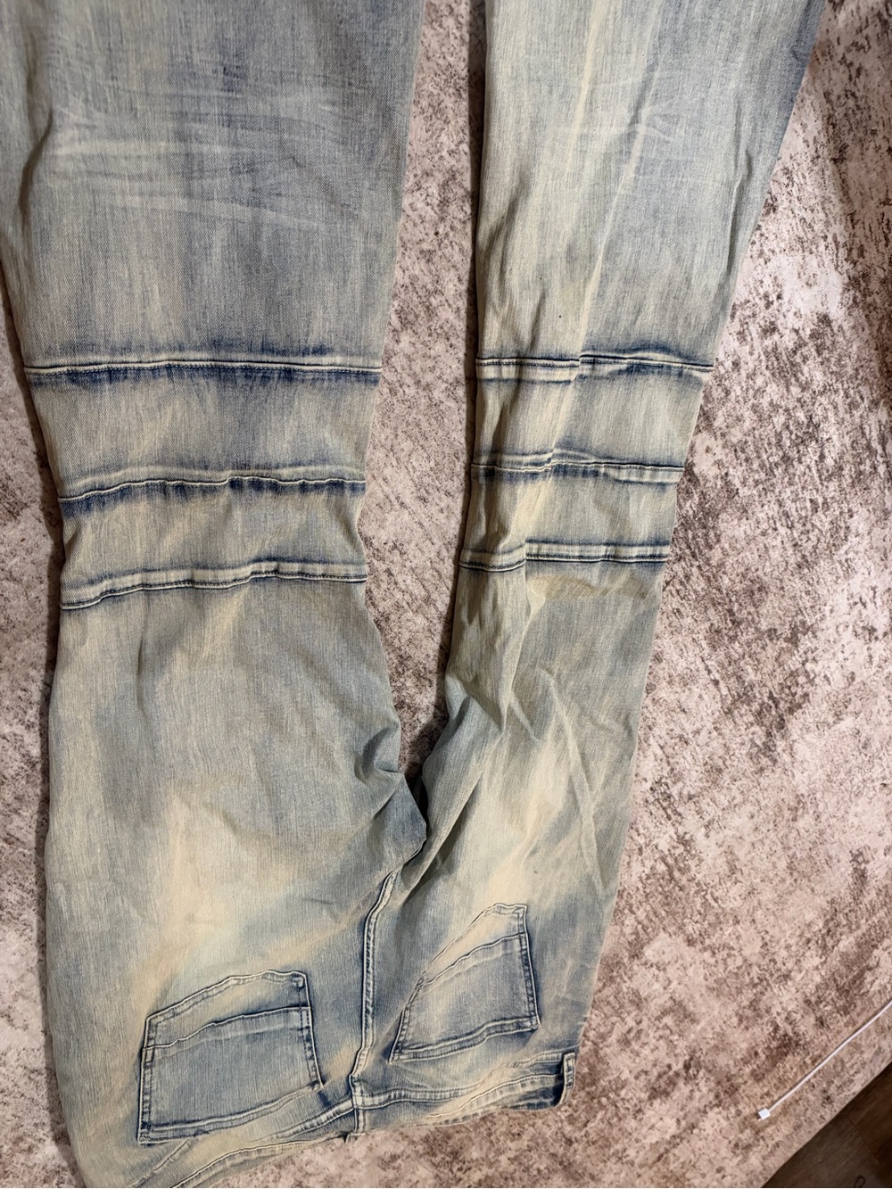 Fashion Nova Light Blue Distressed Flare Jeans - Picture 4 of 4
